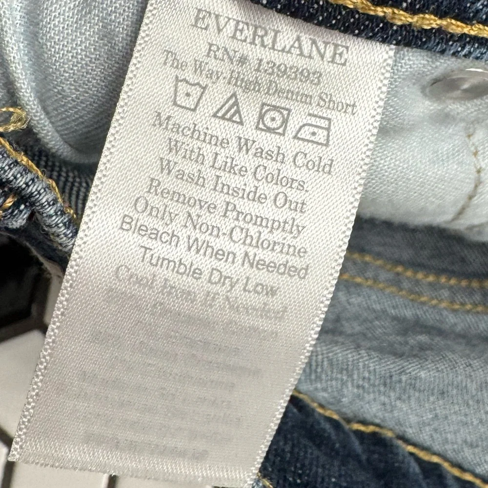 Everlane the way high denim shorts size 27 - Picture 5 of 5